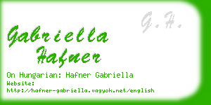 gabriella hafner business card